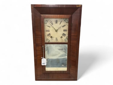 Chauncey Boardman Mahogany OGee Clock** 26" H x 15" W