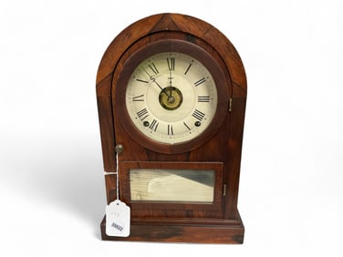 Seth Thomas Rosewood Finish Beehive Mantle Clock** 15" H x 10" W