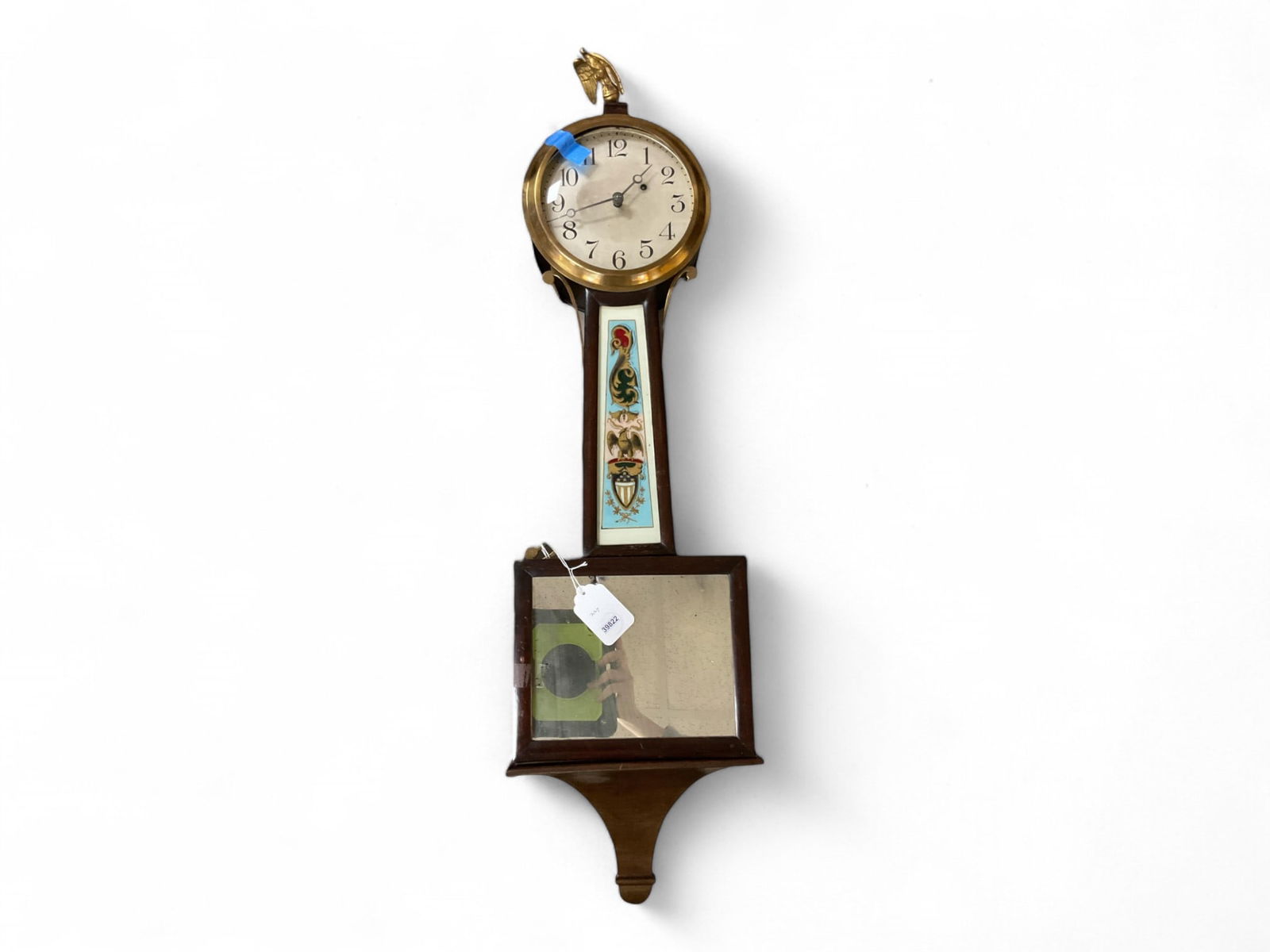 Early Weight Driven Banjo Clock** 39" Tall (1 of 3)