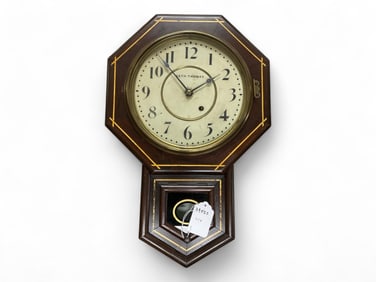 Seth Thomas Short Drop Regulator Wall Clock** 22" Long