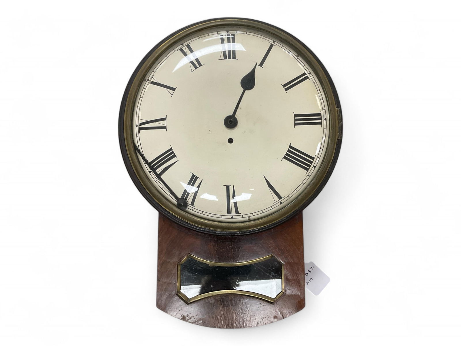 Mahogany Short Drop Regulator Wall Clock** 20" Long (1 of 2)