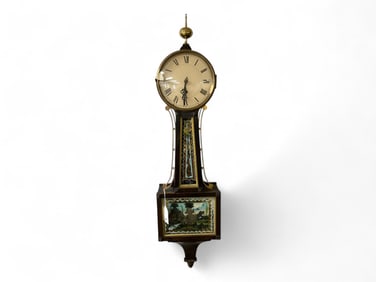 Waterbury Weight Driven Banjo Clock** 42" H