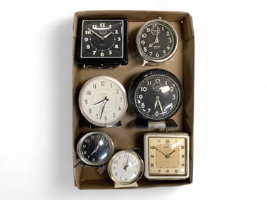 Lot of 7 Westclox Alarm Clocks**
