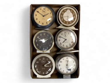 Lot of 6 Big Ben Alarm Clocks**