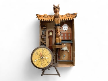 Lot of Wood and Plastic Novelty Clocks**