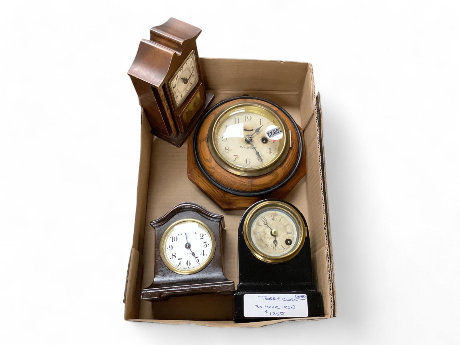 Lot of 4 Small Clocks Including Iron Terry** (1 of 1)