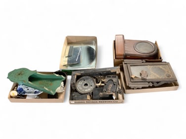 (5) Boxes of Miscellaneous Clock Parts**