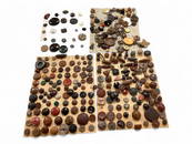 Assorted Vintage Buttons (Including Wooden and Some Metal)