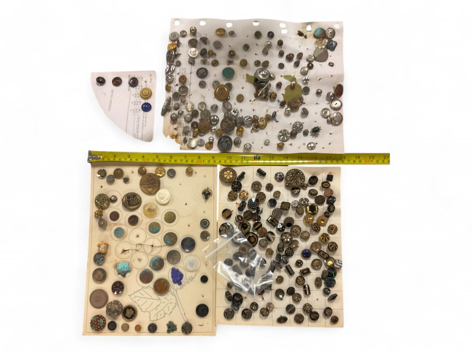 Assorted Vintage Buttons (Includes Black and Copper) (1 of 5)