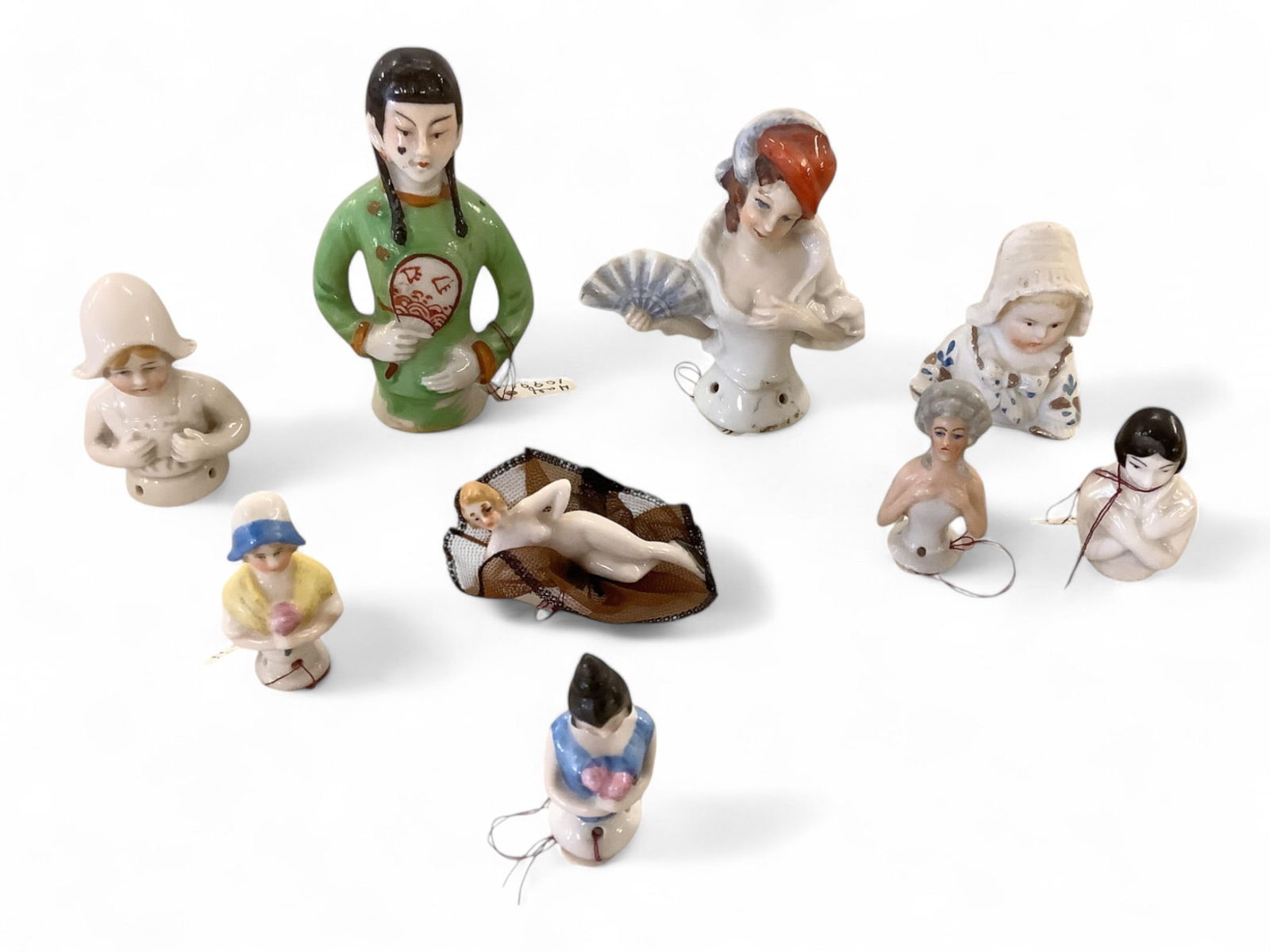 Collection of Porcelain Half Dolls (1 of 7)