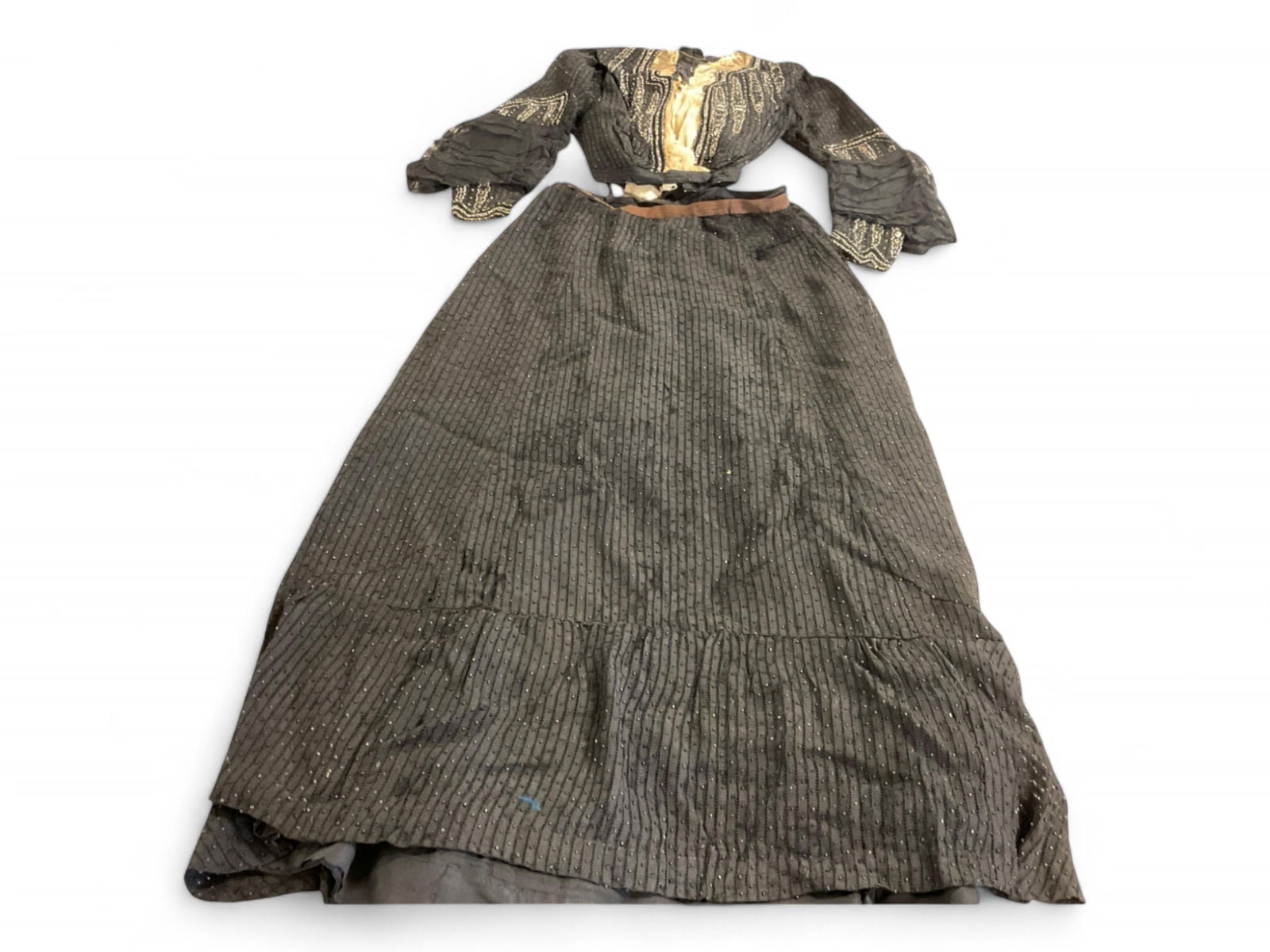 Victorian Black Beaded Dress. (1 of 7)