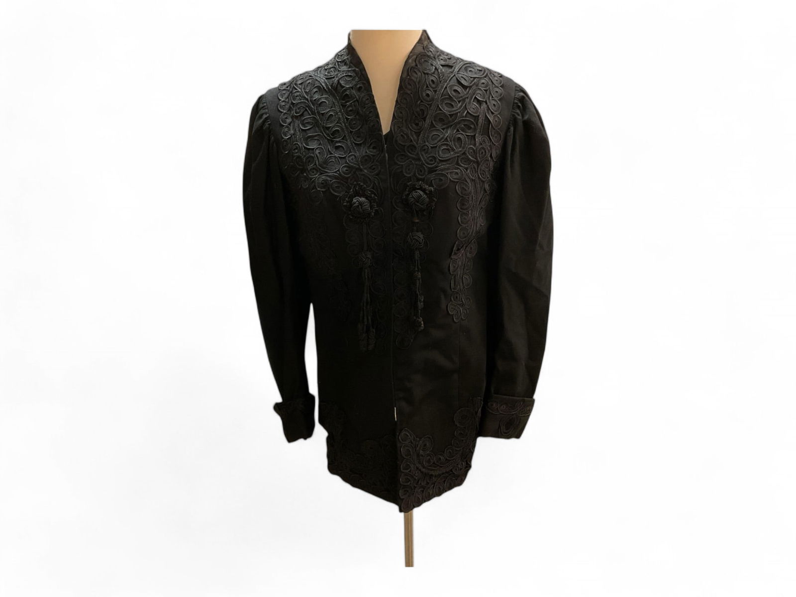 Antique Victorian Jacket with a Plain Black Pleated Shirt. (Not a Matching Shirt). Needs Cleaned and (1 of 10)