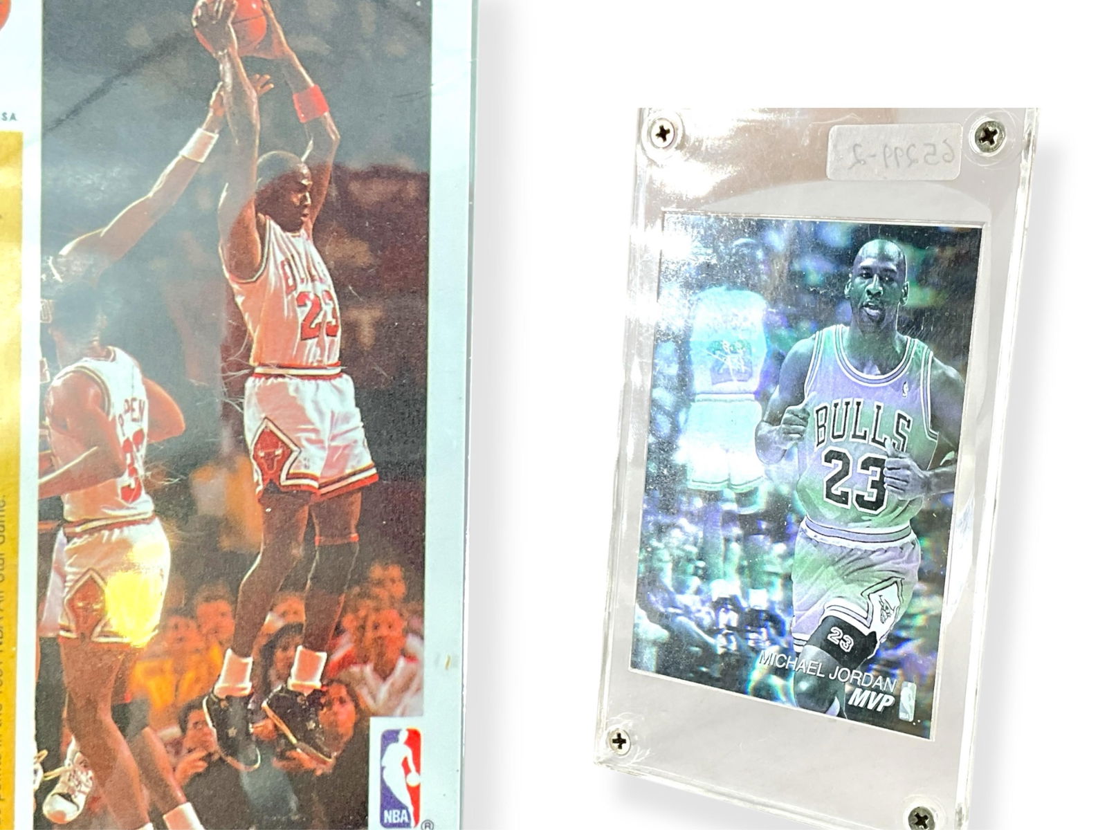 1991 - 1992 Upper Deck MVP Michael Jordan Holographic Collectors Card In Protective Plastic (1 of 7)