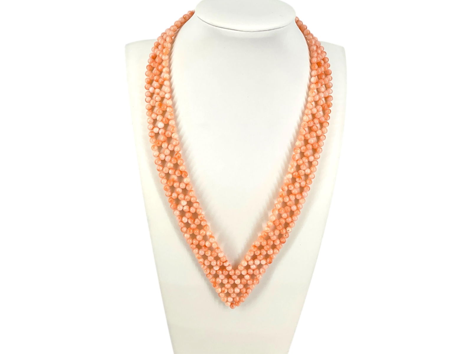 Vintage Woen Coral Statement Necklace