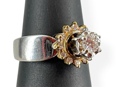 Darling 14kt White / Rose Gold Diamond Ring