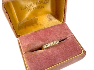 Pretty 14k Five-Diamond Band