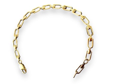Pretty 14k y/g Open-Link Bracelet