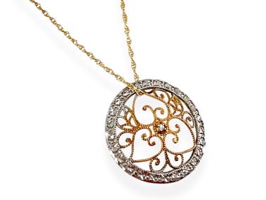 10kt Yellow Gold Necklace With Pendant