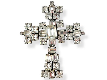 Oversized Fashion Crystal Pin / Pendant