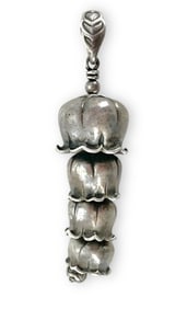 Gordon R. Barnett GRB Sterling Silver Bell Pendant