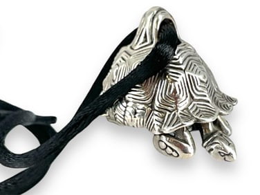 Gordon R. Barnett GRB Sterling Silver Bell Pendant on Cord