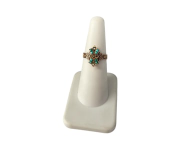 10k Antique Victorian Ring (Missing Seed Pearls)