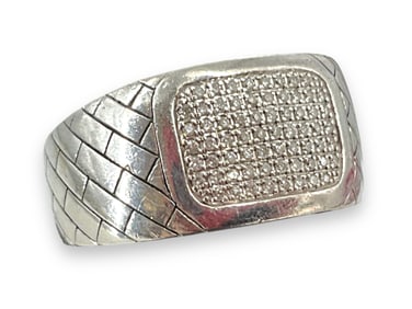 Sterling Silver Diamond Ring