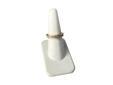 14k Yellow Gold Diamond Band