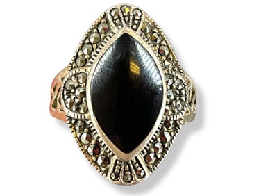 Sterling Silver and Semi-Precious Stones Ring