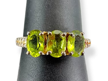 Sterling Silver and Semi-Precious Stones Ring