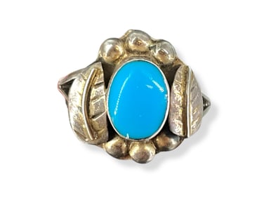 Sterling Silver and Turquoise Stone Ring