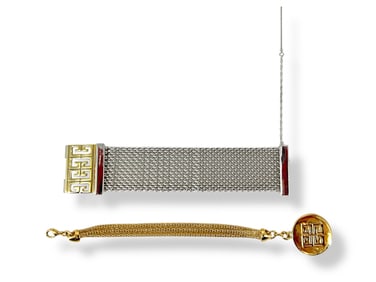 Givenchy Charm-Styled Bracelet and Givenchy Logo Bracelet