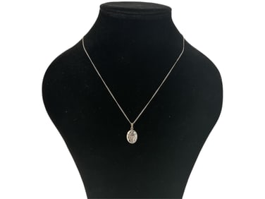 Sterling Silver Locket on Sterling Chain