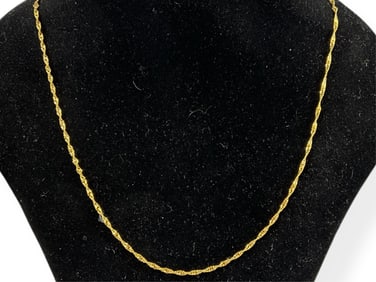 Pretty 14k Twist Link Chain