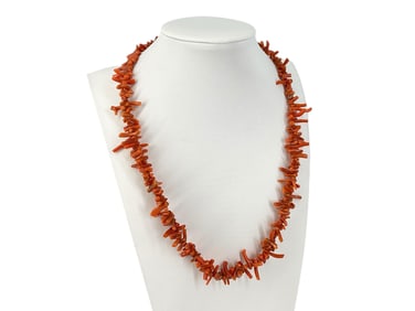 Vintage Tumbled Coral Necklace