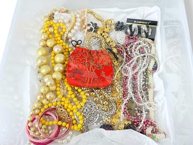 Bucket Full of Pretty Fashion Jewelry