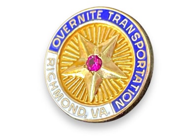 10kt Yellow Gold Tie Tack With Ruby