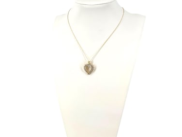 10k Yellow Gold Heart Necklace