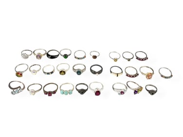 Assortment of Sterling Silver Rings