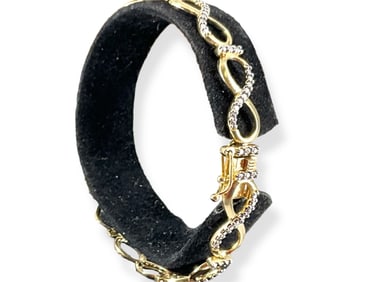 Gold Over Sterling Silver Bracelet