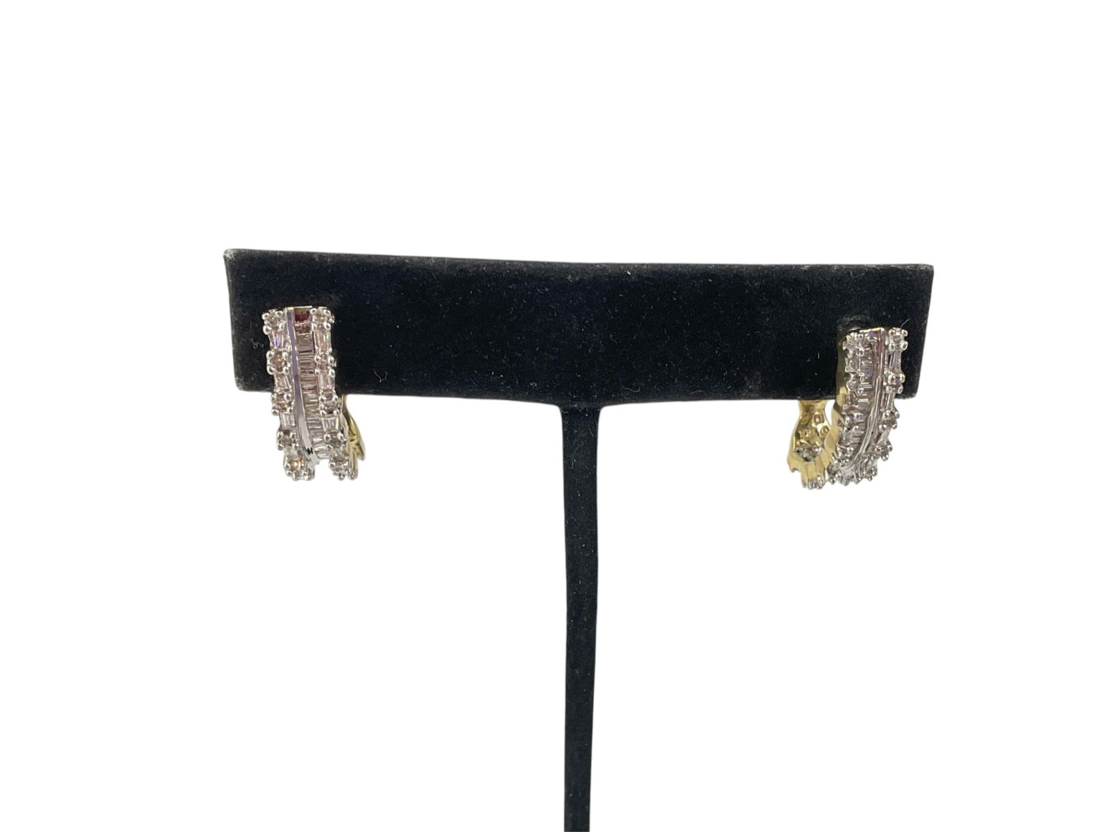 10kt Yellow Gold & Diamonds Earrings (1 of 7)