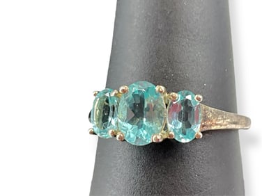 Sterling Silver and Semi-Precious Stones Ring
