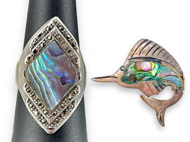 Sterling Silver Abalone Accessories