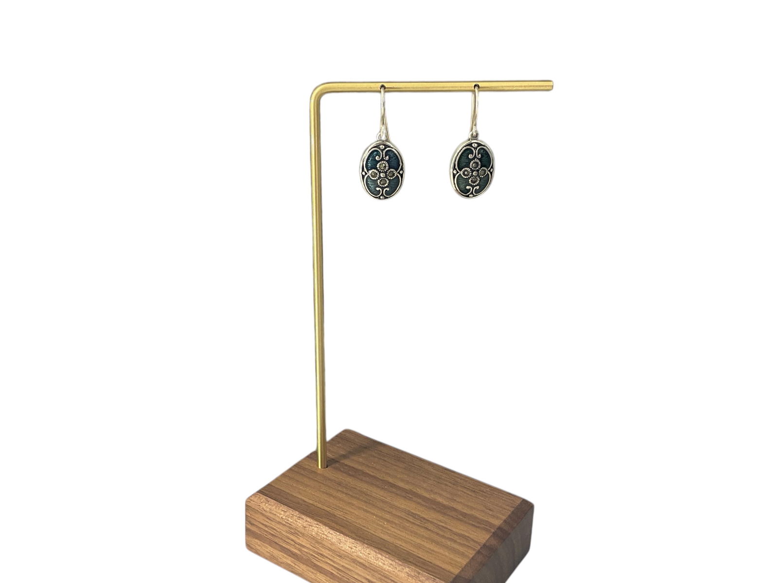 Sterling Silver and Enameled Dangle Earrings (1 of 4)