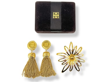 Givenchy Brooch & Earrings in Givenchy Box