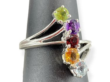 Sterling Silver and Semi-Precious Stones Ring