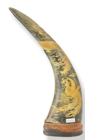 Impressive Etched Water Buffalo Tusk