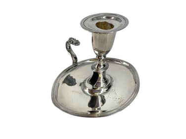 Vintage Silver Hand-Held Candlestick