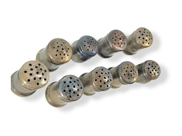 Nine Hallmarked "Sterling" Antique Salt Containers #2