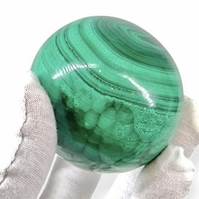 Lovely Polished Ball Made of Malachite